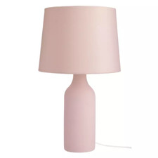 Modern Ceramic bedside Lamp fabric shade lounge bedroom table lamp-E14