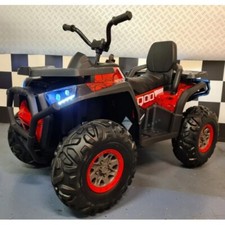 Quad Elettrico Rosso con Batteria 12 V a 4 Ruote Macchina per Bambino