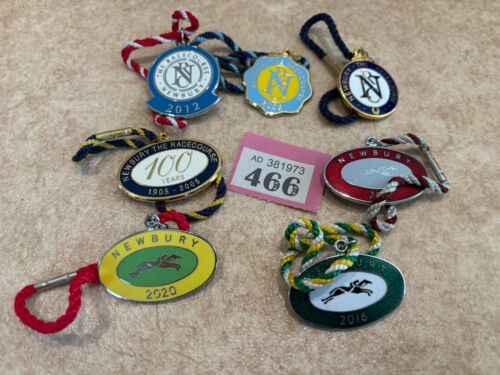 newbury race course mixed passes/badgesx7