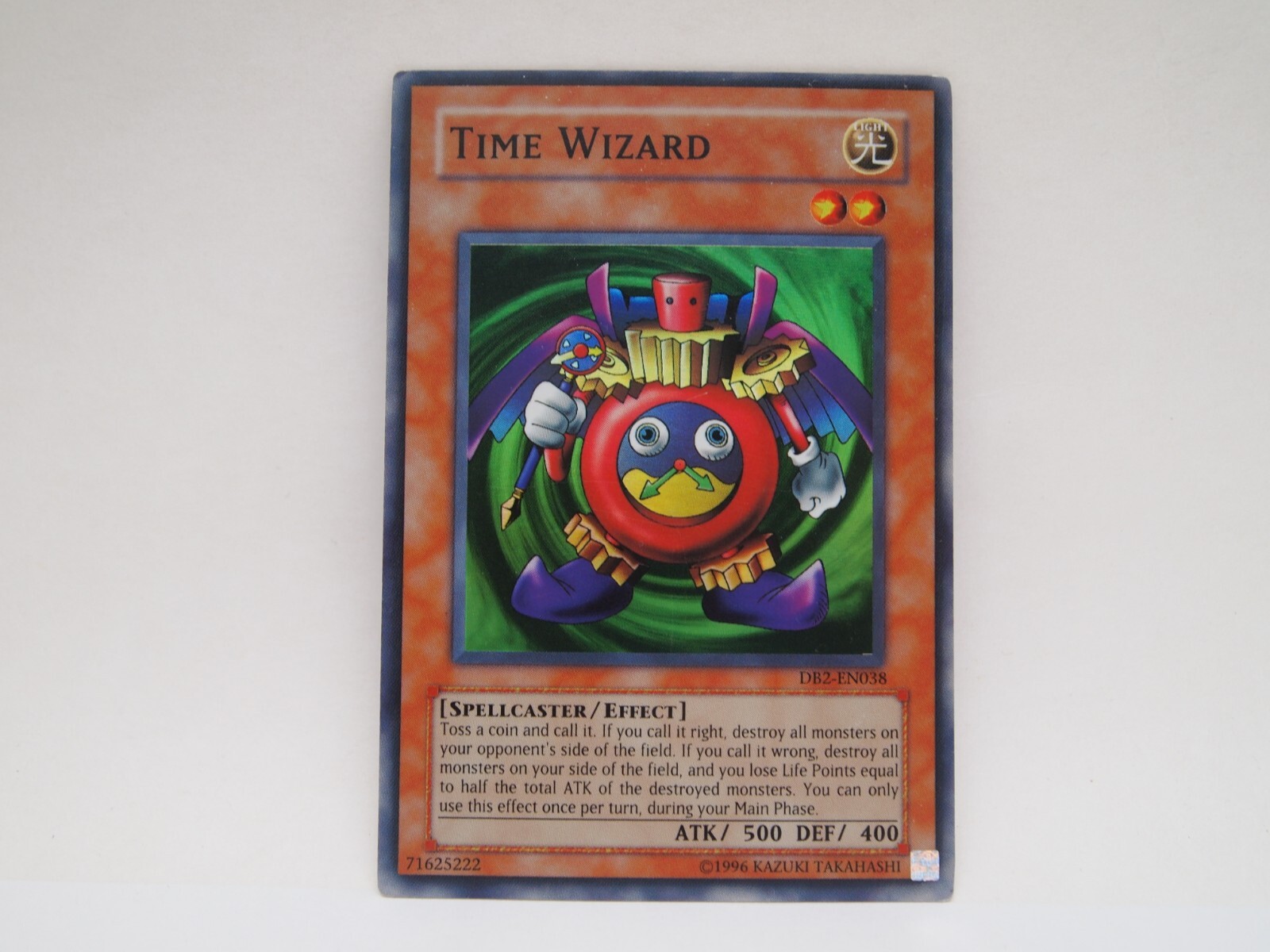 YuGiOh LP Time Wizard DB2-EN038 Super Rare Unlimited Lightly Played