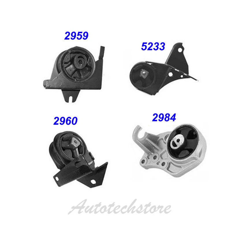 Juego de montaje de motor y transmisión 96-00 para Dodge Caravan 3.0/3.3/3.8L 4 piezas M833 Foto 2 de 4