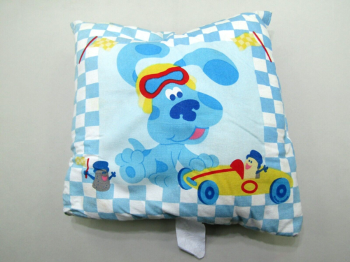 VTG Blues Clues Pillow Y2K Nick Jr Square 16"x16" Bedroom 2000 Dan River