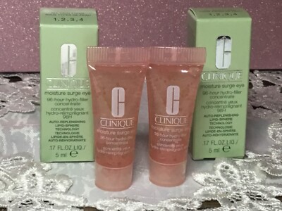 2 Clinique Moisture Surge Eye 96-Hour Hydro-Filler Concentrate .17oz/5 ml