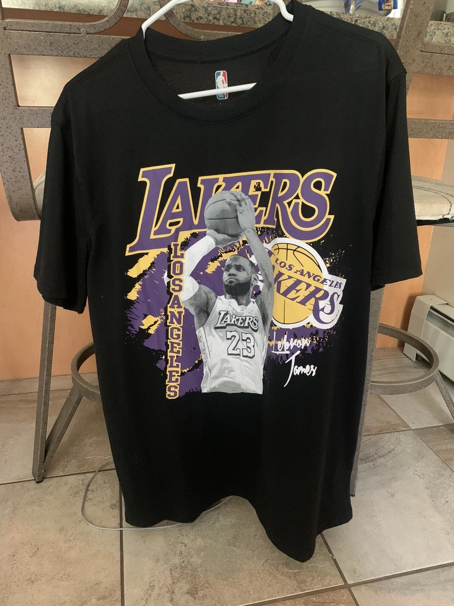 Los Angeles Lakers T Shirt lebron james NBA Basketball Team XL New