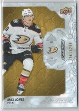 19/20 UD ENGRAINED MAX JONES #65 OAK ROOKIE ANAHEIM DUCKS /299