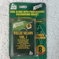 Willie Nelson Karaoke Cassette Singing Machine 8 Songs NEW Vintage 1992