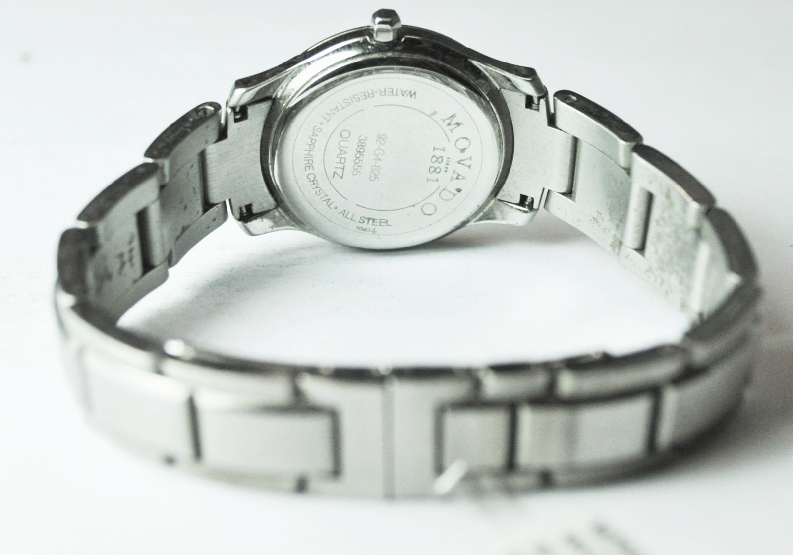 Women's Movado Factory Diamond Bezel 92 G4 825 24mm Stainless Museum Wristwatch image 4