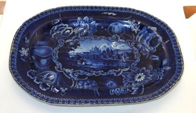 Antique R. Hall, Germany St. Charles & Polytechnic School Serving Platter, 19''