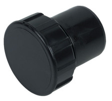 Floplast WS31BL 40mm (43mm) ABS Solvent Weld Waste - Access Plug - Black