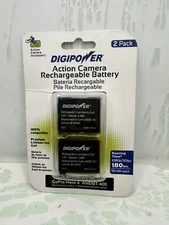 Digipower  Rechargeable Lithium-Ion Replacement Battery for GoPro HERO4 (2 Pack)