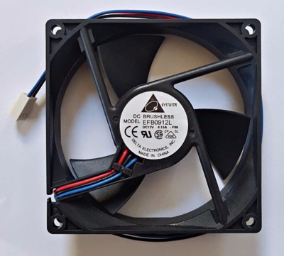 Delta EFB0912L Quiet Case Fan 92x92x25mm 29dBA 40CFM 2300RPM 3 pin
