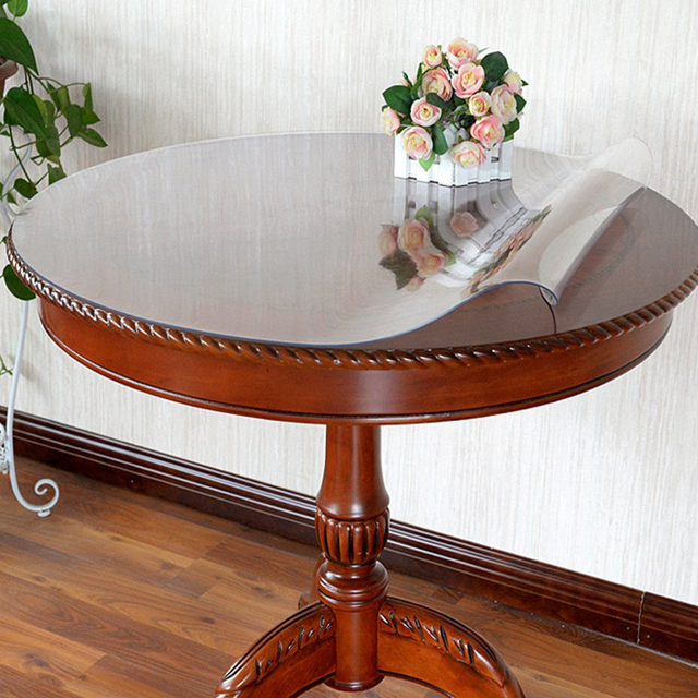 Lovepads 2 0mm Thick 42 Clear Round Table Protector For Dining Clear Round Table Protector For Dining