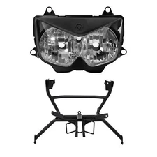 Front Headlight w/ Upper Stay Bracket Fit For Kawasaki Ninja 250R 2008-2012
