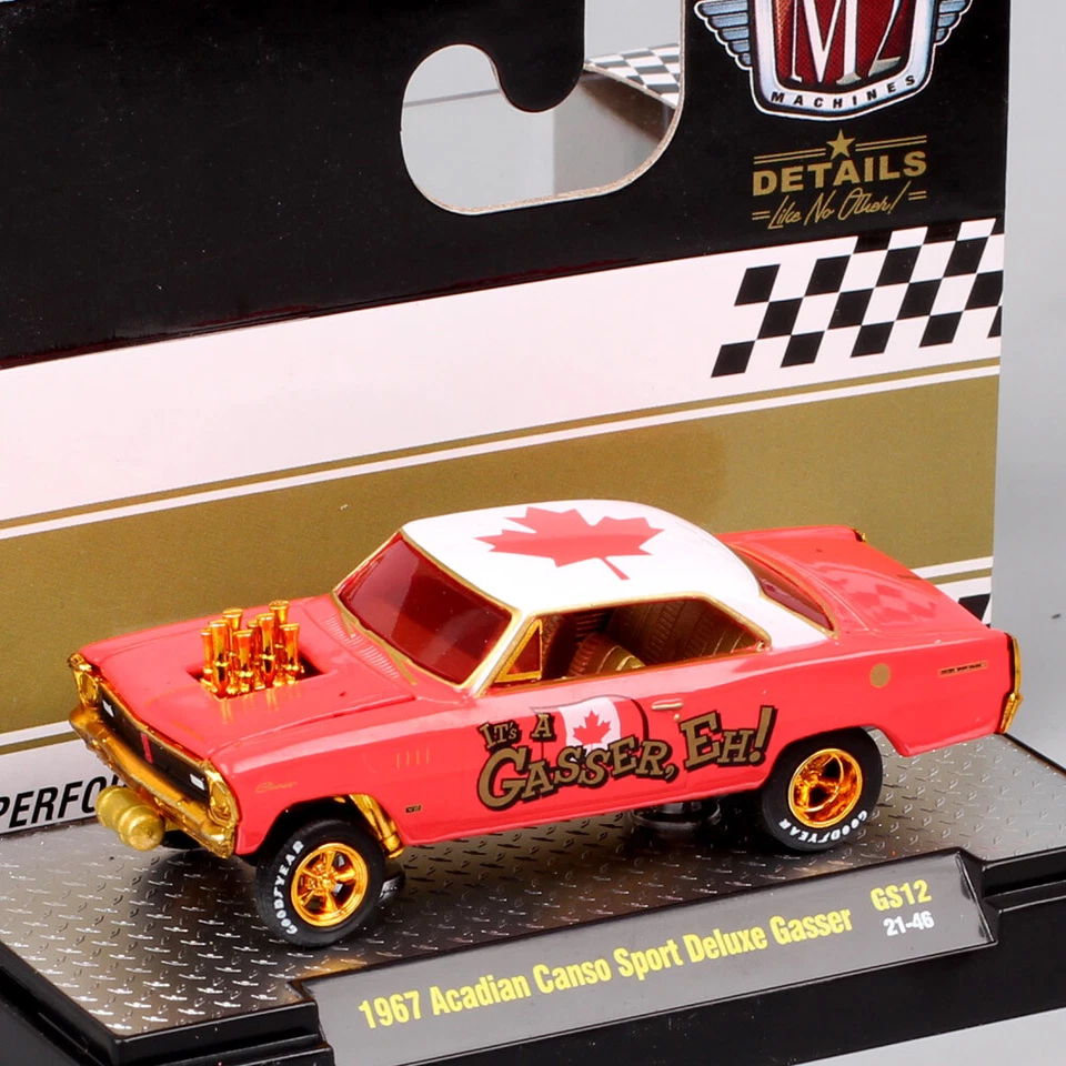1/64 Scale Pontiac 1967 Acadian Canso Sport Deluxe Gasser Diecast Car Model Toy - Image 2 of 4