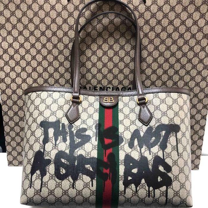 gucci x balenciaga tote bag