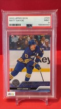 2023 Upper Deck Extended Series Matt Savoie Young Guns PSA 9