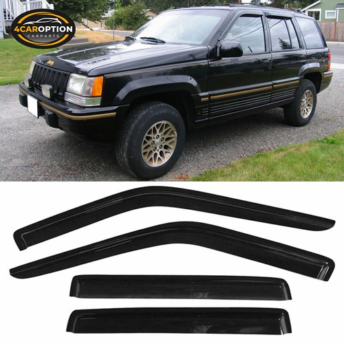 Fits 9398 Jeep Grand Cherokee Window Visors Rain Sun Guard Vent 4Pc