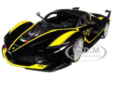 FERRARI FXX-K #44 BLACK SIGNATURE SERIES 1/18 DIECAST MODEL CAR BY