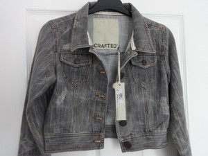 grey distressed jean jacket