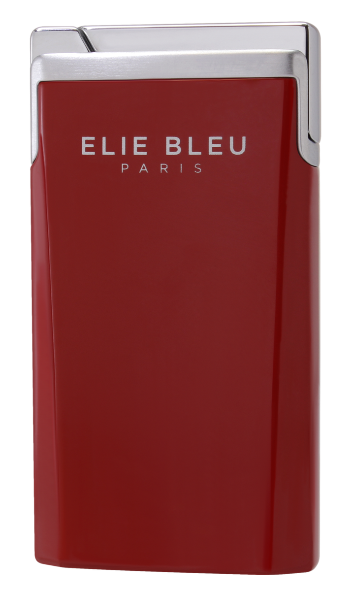 Elie Bleu J-15, Red Lacquer Jet Flame Torch Lighter, EBJ1505, New