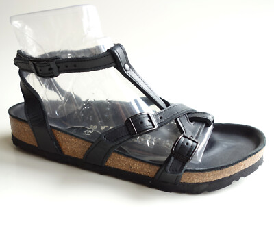 【未使用】BIRKENSTOCK TATAMI アマルフィ ブラック パテント new TATAMI BIRKENSTOCK Leather Ankle Strap Sandal ABUJA