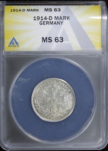 1914 D German Mark ANACS MS63 (2531918)