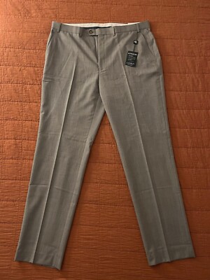 Lauren Ralph Lauren Edgewood Ultraflex Classic Fit Dress Pants 40/34 Gray NWT