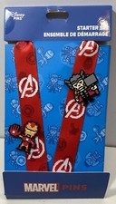 Disney Parks Pins Marvel Lanyard Set of 2 pins Damaged Box