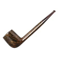 Smooth Canadian Pipe Handcrafted Wooden Briar Pipe Cumberland Stem Tobacco Pipe
