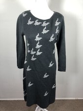 NWT women's 3/4 sleeve winter dress Nine West Size S gray