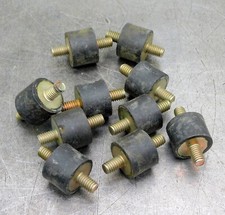 Vibration-Damping  Rubber Mounts  Mounting Feet 5/16" Coarse Lot of Ten (10)