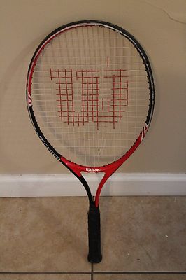 Wilson Federer Size 25 Inch Tennis Racquet Racket Red