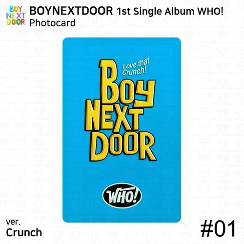 BOYNEXTDOOR 1st Single Album WHO Crunch Ver Who Ver Official Photocard Postcard - Picture 2 of 96