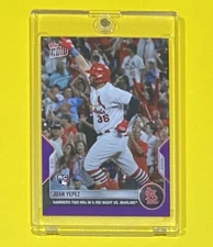 2022 MLB Topps Now Juan Yepez Rookie PURPLE PARALLEL /25 SSP Cardinals #420 RC