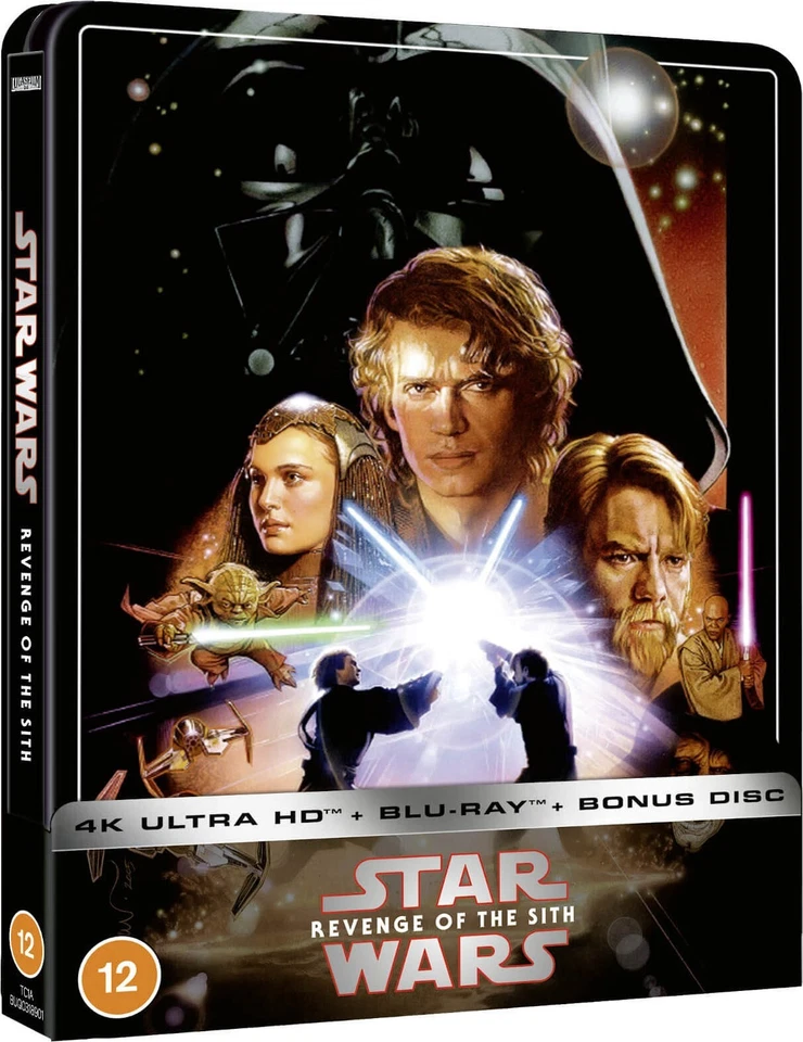 NEW Star Wars Revenge of the Sith 4K SteelBook Blu-ray [2005](UK) Zavvi No Dents - Image 3 of 4