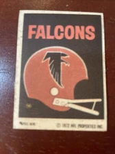 1972 1975 Sunbeam NFL Properties Atlanta Falcons Sticker 