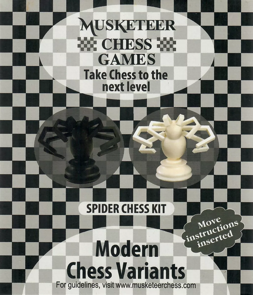 Musketeer Chess Variant Kit - (Dragon) & Spider - Black