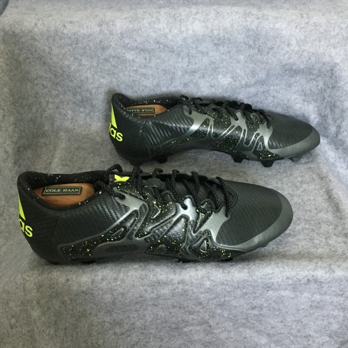 Adidas 15.3X Soccer Cleats, Men's 13 (Black w/ Neon Green Splatter) - Picture 3 of 8