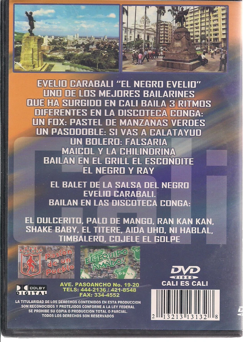 rare DVD Cali Colombia baile salsa negro EvelioCarabali EL REY FernandoSolorzano