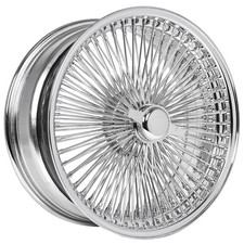 La Wire Wheels 20x8 Fwd 150-spoke Straight Lace Chrome Rims 4pcs A2