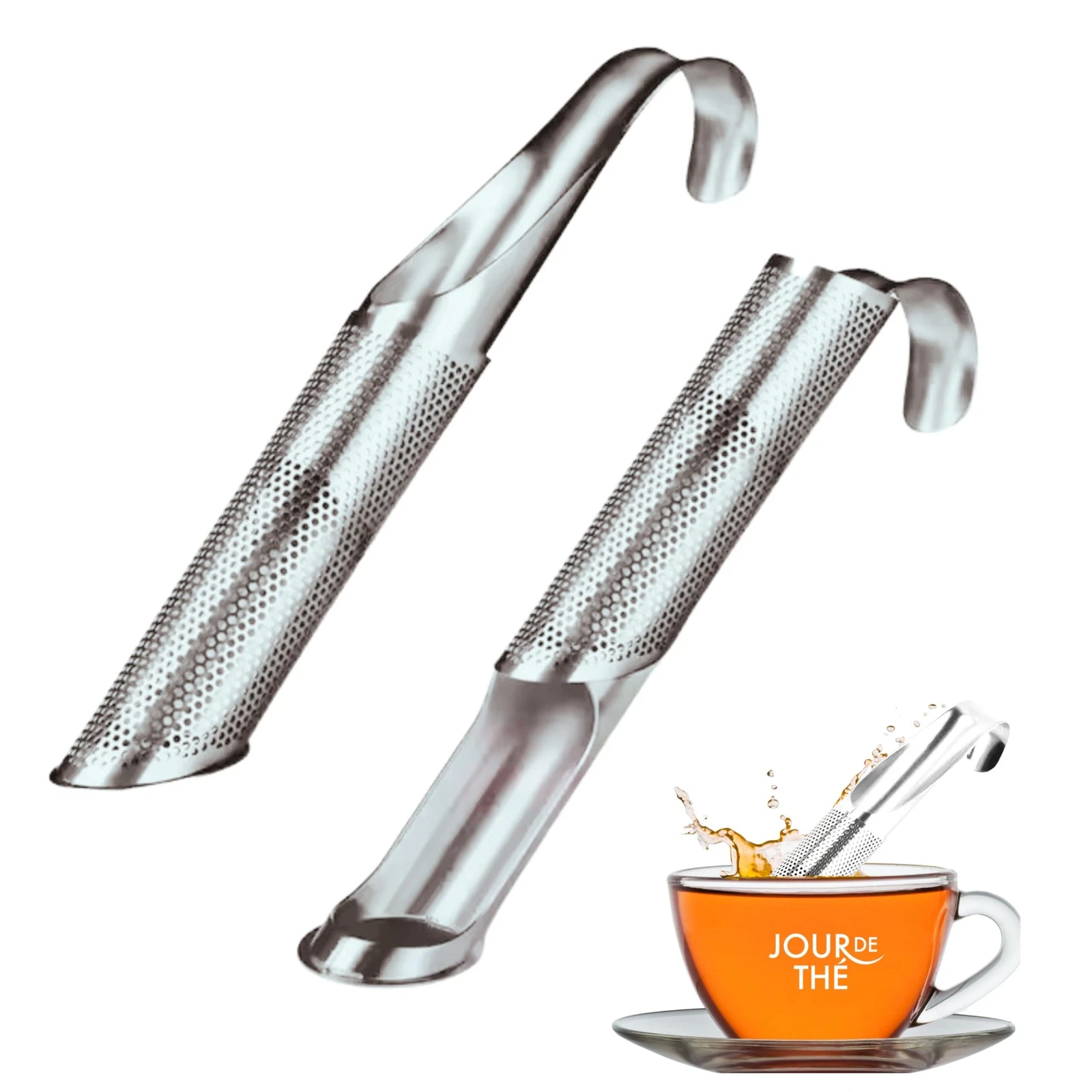 Set of 2 Stainless Steel Tea Filters | Reusable Tea Strainer | Ideal for Loose...