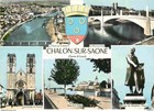 Carte Postale - 71 - Chalon sur Saone - Multivues - Blasons - Mention Photograph