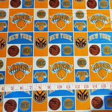 NBA New York Knicks Basketball  100% Cotton Fabric FQ HY BTY U pick size
