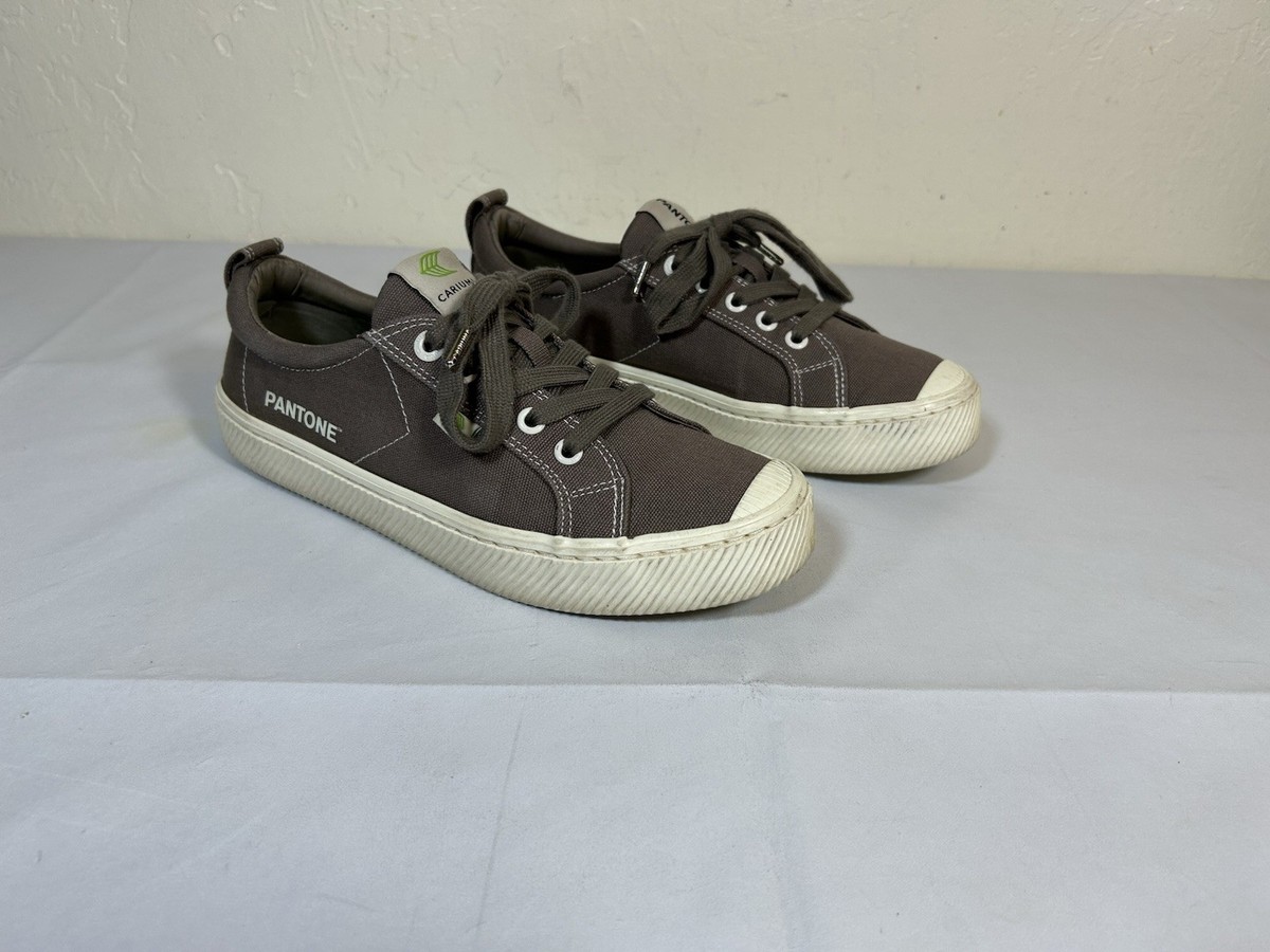 Cariuma Shoes Women's Size 8 Pantone Comfort Casual Sneaker Gray Fabric View 2