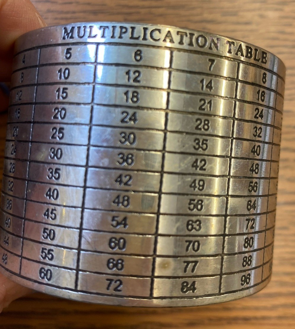 Large Cuff Multiplication Table Bracelet - image 7