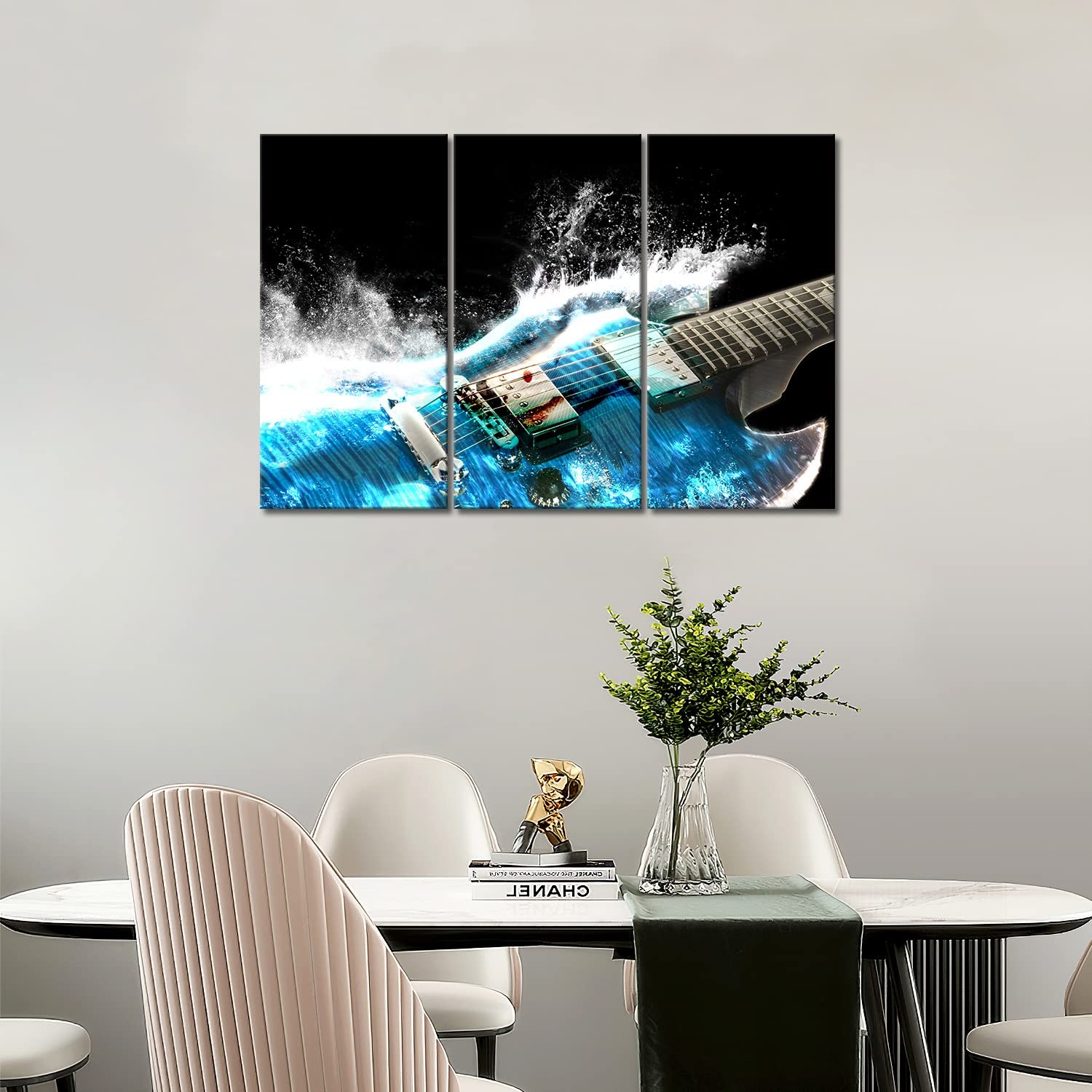 Guitar Wall Art Canvas Music Room Wall Decor Studio Wall Painting The Picture...