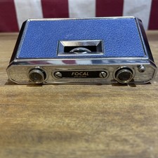 Focal Compact Folding Binoculars Opera Glasses 25x25mm Blue Vintage