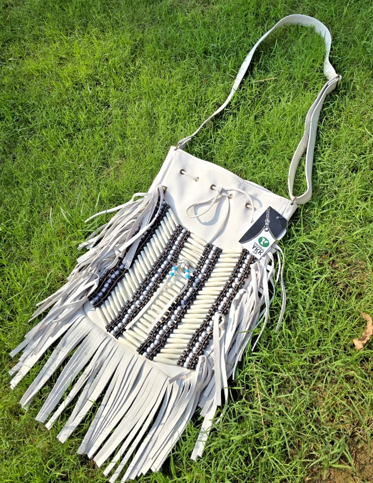 Реальная кожа бахрома через плечо сумочка для женщин Western винтажная сумка с короткими ручками наплечная сумка - Изображение 4 из 4