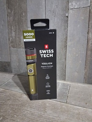 New Swiss Tech 5000 Lumens Magnetic Flashlight IP67 Waterproof (P24033156)
