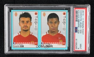 2016 Panini Foot Album Stickers Corentin Jean Kylian Mbappe #504 505 PSA 9 MINT